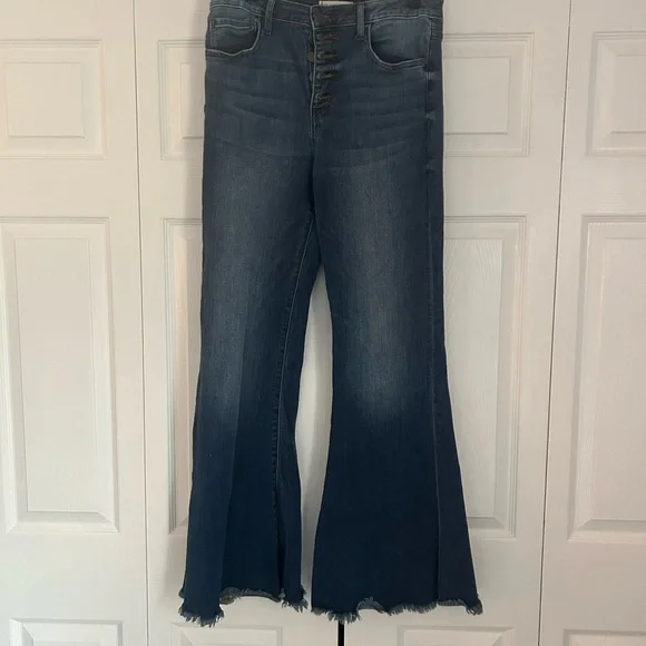 Harper Flared Denim Jeans - Picture 1 of 4
